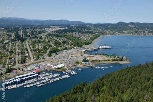 Aerial photo of Nanaimo, British Columbia photo