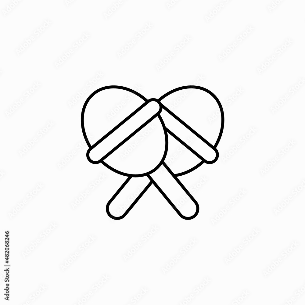 Maracas vector icon on white background. Flat vector maracas icon symbol sign from modern birthday and party collection for mobile concept and web apps design. Maracas vector icon on white background. Flat vector maracas icon symbol sign from modern birthday and party collection for mobile concept and web apps design.