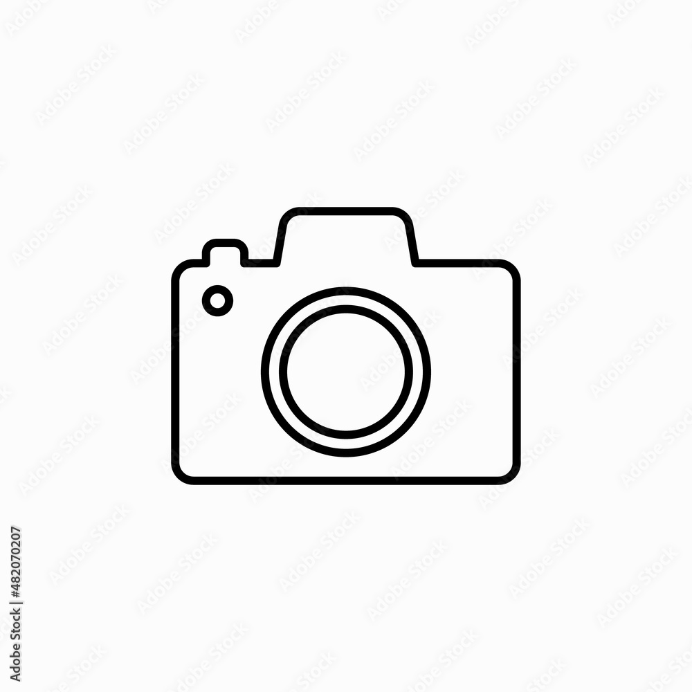 Camera Icon in trendy flat style isolated on white background. Camera symbol for your web site design, logo, app, UI. Vector illustration, EPS10. Camera Icon in trendy flat style isolated on white background. Camera symbol for your web site design, logo, app, UI. Vector illustration, EPS10.