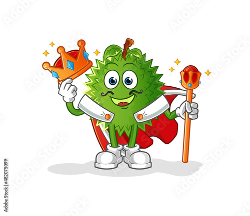 durian king vector. cartoon character