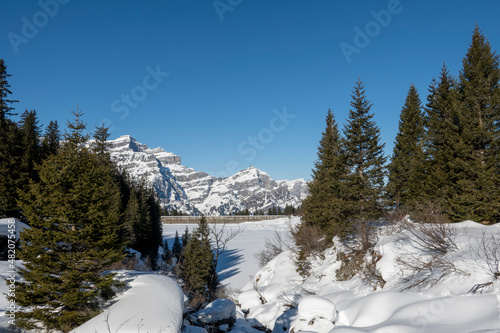 Garichti Stausee (Mettmensee) im Winter