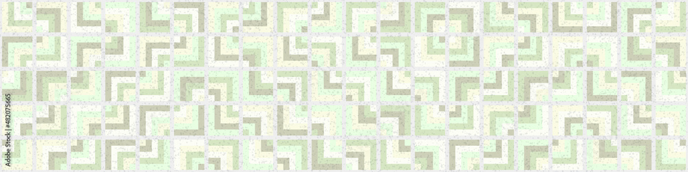 Fototapeta premium Abstract Geometric Pattern generative computational art illustration