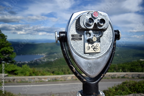 coin operated binoculars at overlook
