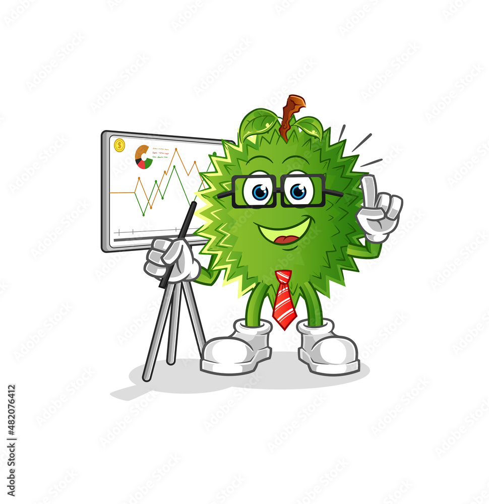 durian marketing character. cartoon mascot vector durian marketing character. cartoon mascot vector