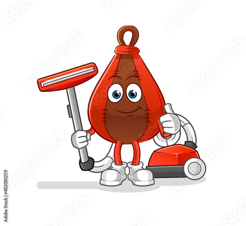 speed bag clean with a vacuum . character vector