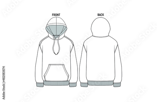 Illustration of the Hoodie Vector