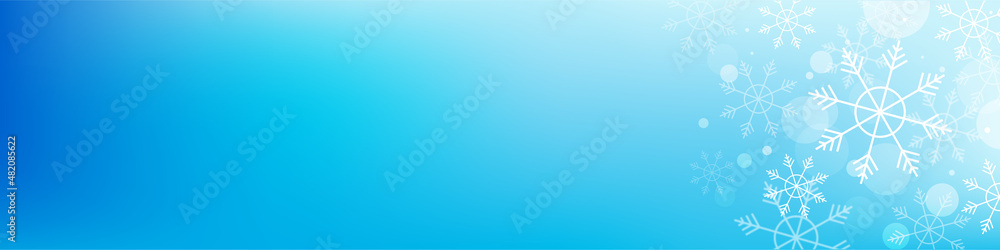 Winter 2022 LinkedIn cover design template banner blue and light blue  gradients free to download Stock Illustration | Adobe Stock