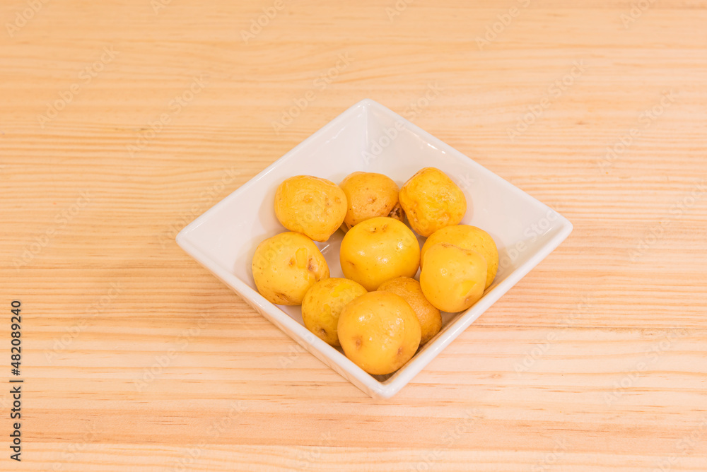 Creole potato highly consumed in the Andean countries, commonly known as Creole potato, yellow round or chaucha Creole potato highly consumed in the Andean countries, commonly known as Creole potato, yellow round or chaucha
