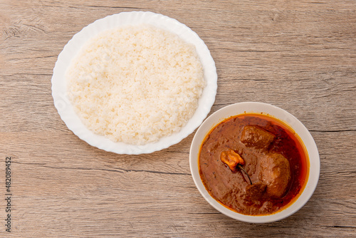 Maafe is a stew that is a staple food in West Africa. It originates from the Mandinka and Bambara peoples of Mali. photo