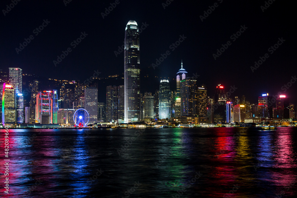 Fototapeta premium Skyline Hong Kong Island