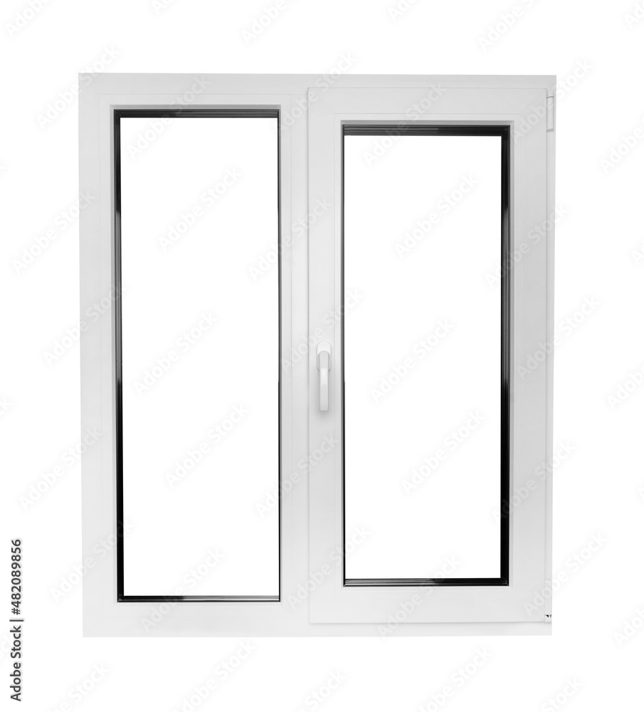 White plastic windows on white background White plastic windows on white background