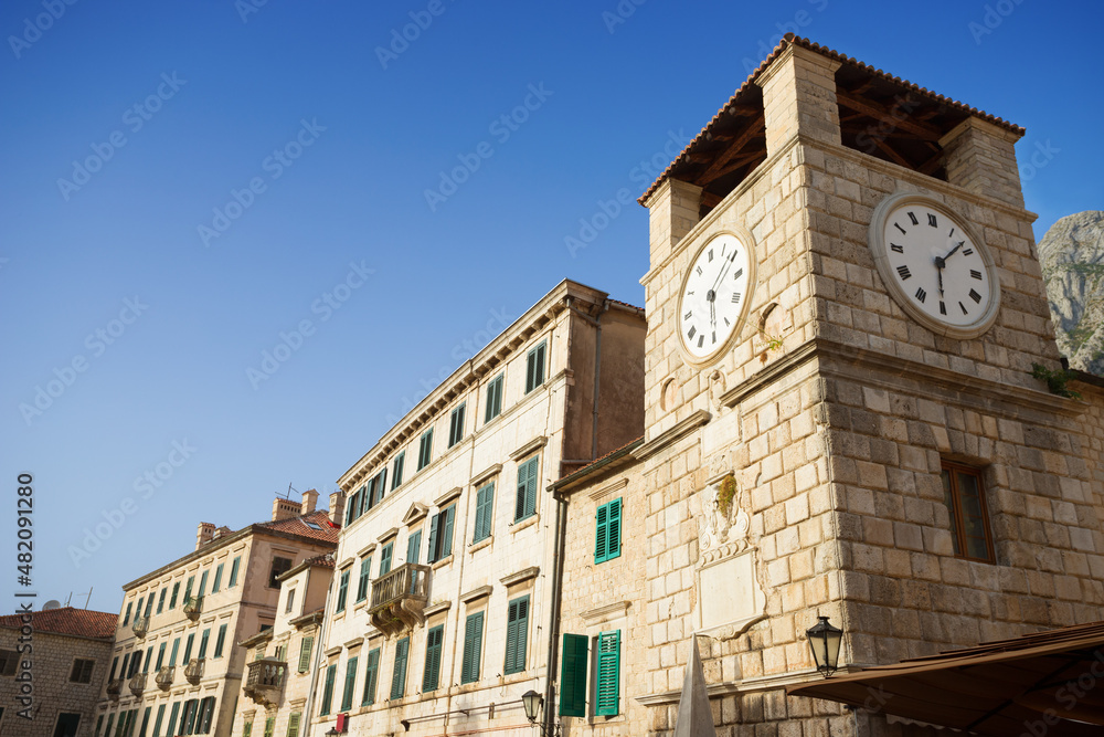 Clock Tower inside the old town of Kotor