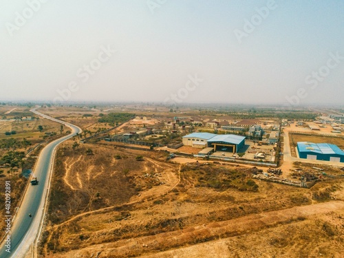 Aerial topography of Idu Industrial Layout, Abuja, Nigeria photo