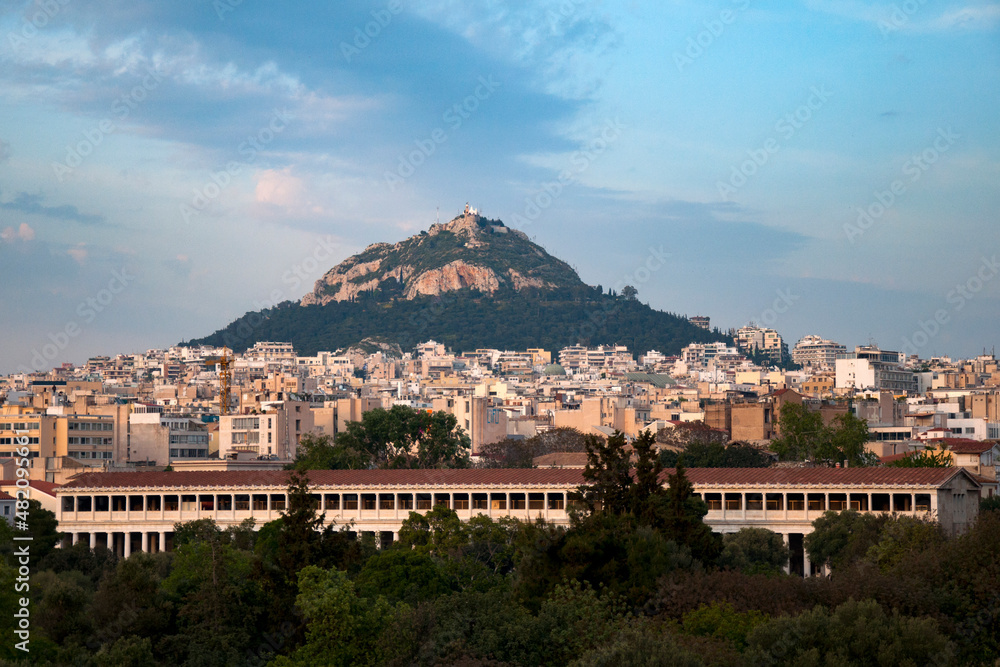 View of Athens. The old and the new city.