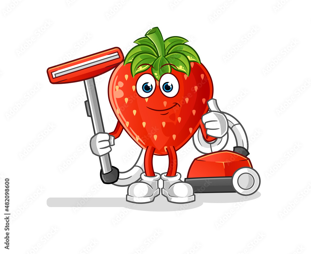 strawberry clean with a vacuum . character vector