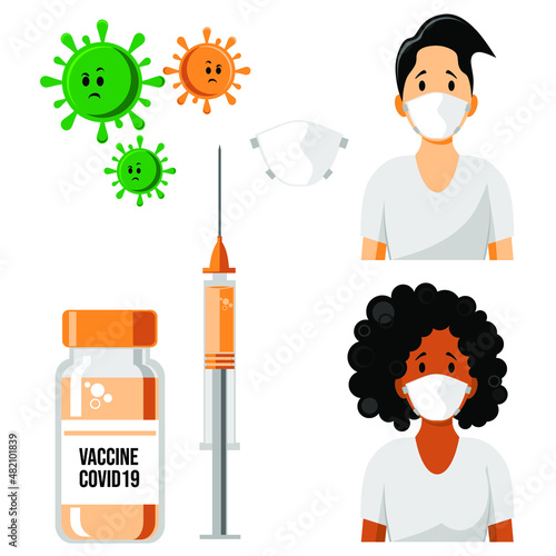 COVID 19 CORONAVIRUS PREVENTION - VACCINE MASK
