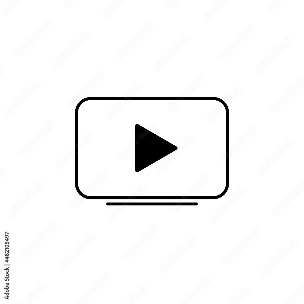 Video Player Simple Blue Flat Design for Icon, Symbol, and Logo. Video Player on Television for Mobile and Web Graphic Resources. EPS 10 Editable Stroke Video Player Simple Blue Flat Design for Icon, Symbol, and Logo. Video Player on Television for Mobile and Web Graphic Resources. EPS 10 Editable Stroke