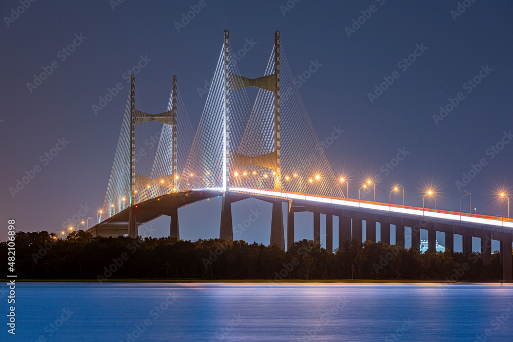 Obraz premium Dames Point Bridge area 