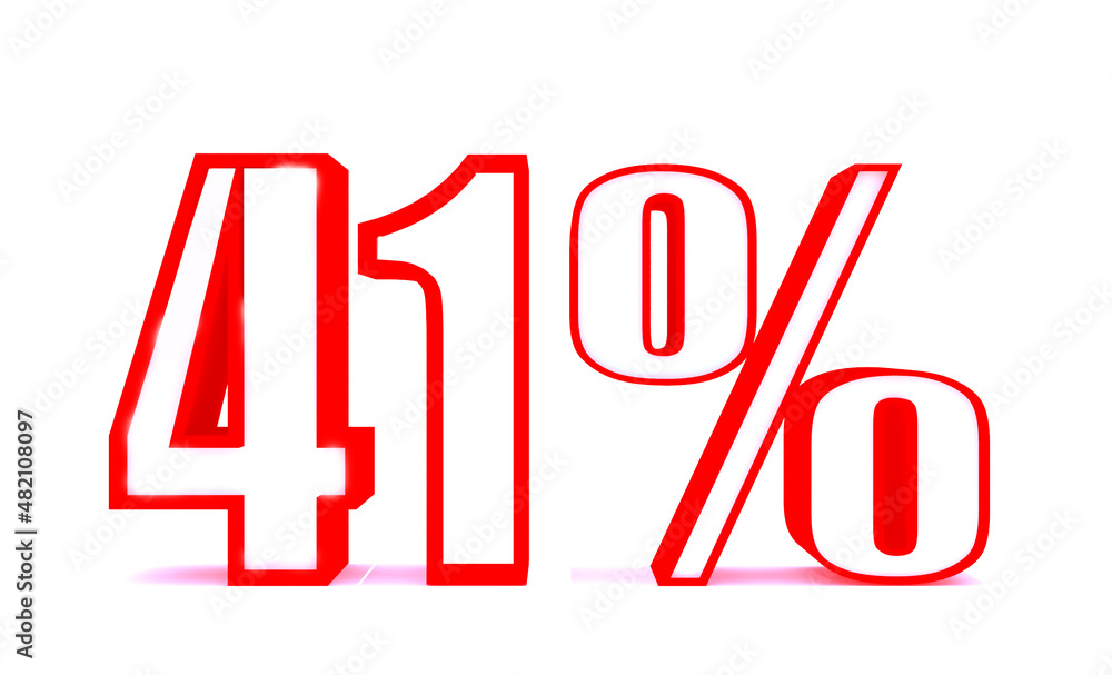 41 Percent off 3d Sign on White Background, Special Offer % 41Discount Tag, Sale Up to 41 Percent Off,big offer, Sale, Special Offer Label, Sticker, Tag, Banner, Advertising, offer Icon 41 Percent off 3d Sign on White Background, Special Offer % 41Discount Tag, Sale Up to 41 Percent Off,big offer, Sale, Special Offer Label, Sticker, Tag, Banner, Advertising, offer Icon