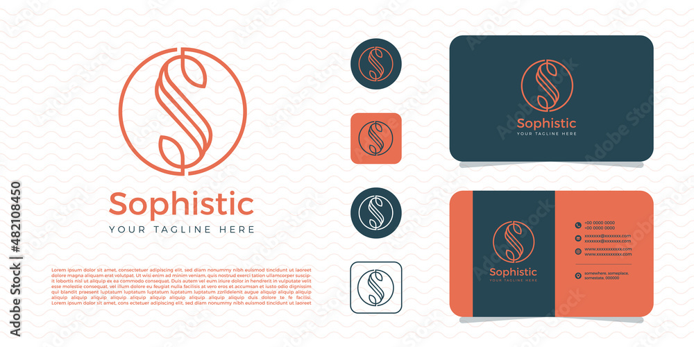 monogram unique S logo concept monogram unique S logo concept