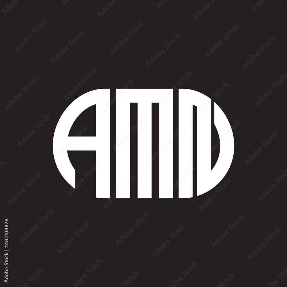 AMN letter logo design on black background. AMN AMN letter logo design on black background. AMN