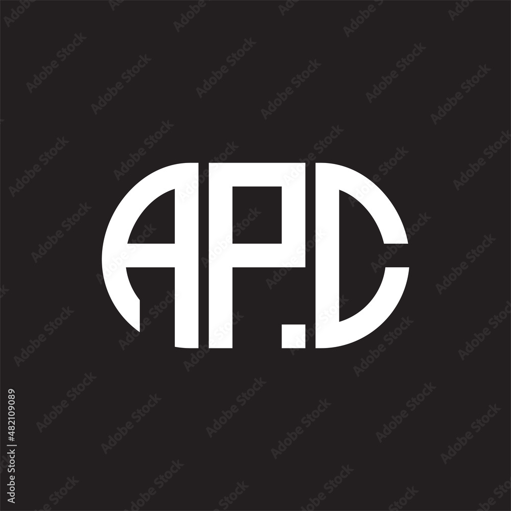 APC letter logo design on black background. APC APC letter logo design on black background. APC