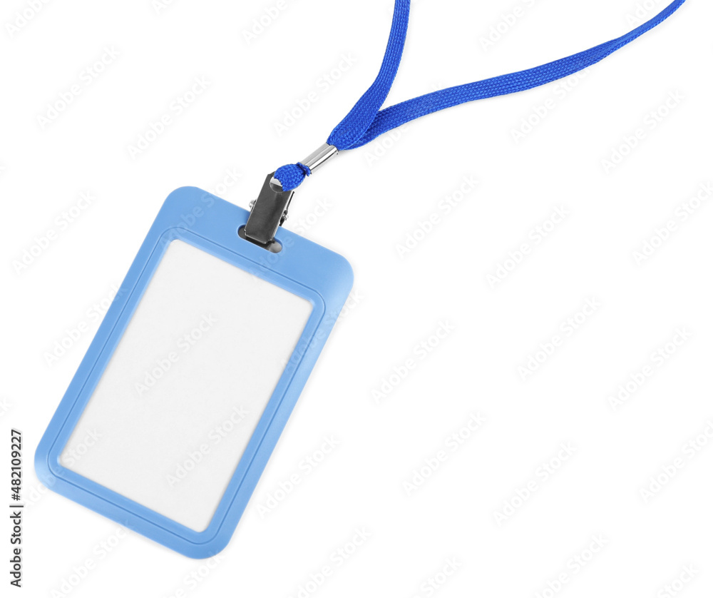 Blank badge on white background. Mockup for design