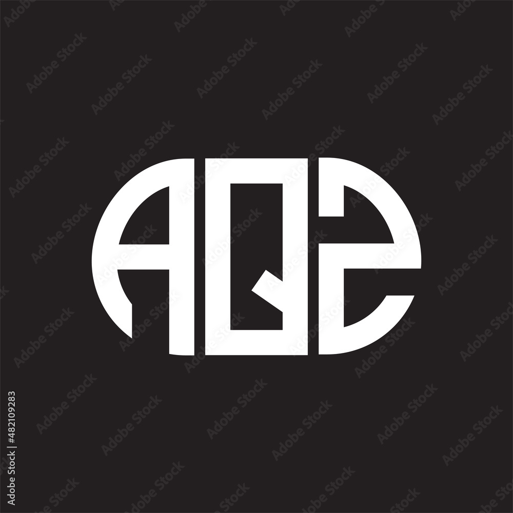 AQZ letter logo design on black background. AQZ AQZ letter logo design on black background. AQZ