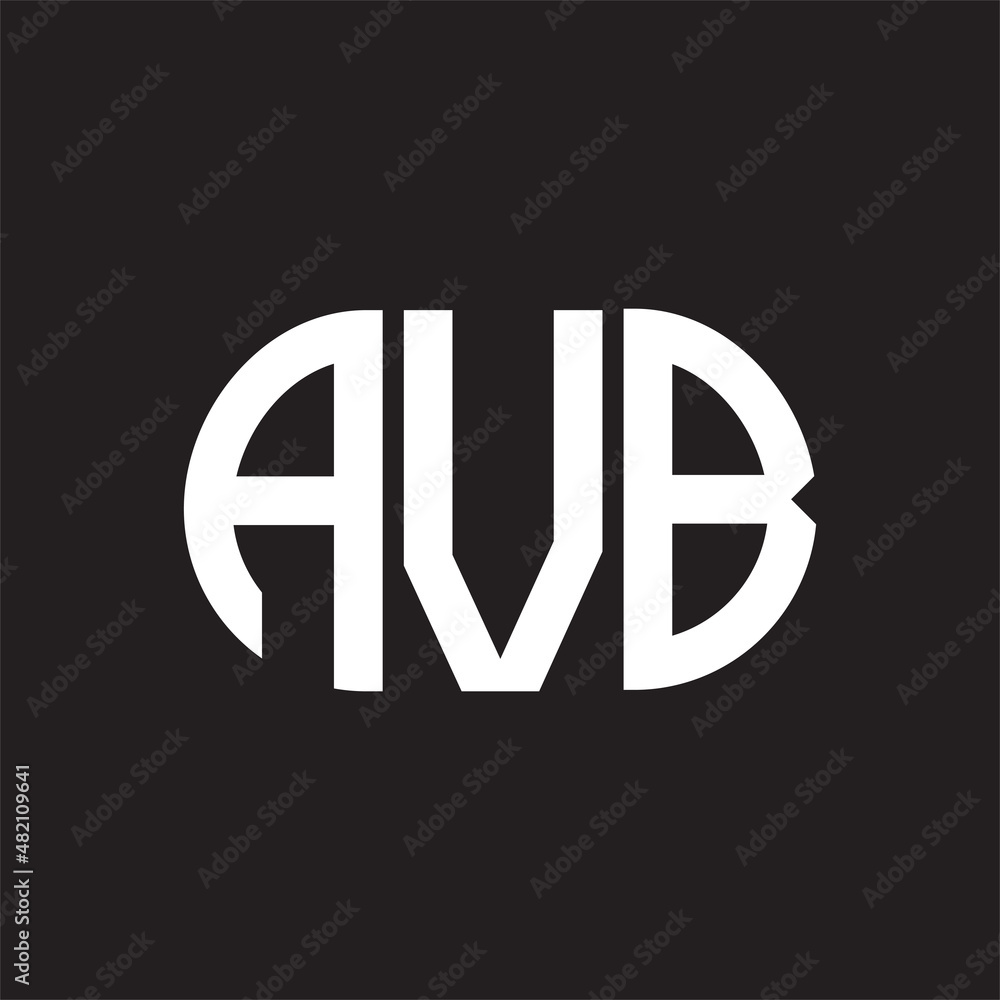 AVB letter logo design on black background. AVB AVB letter logo design on black background. AVB