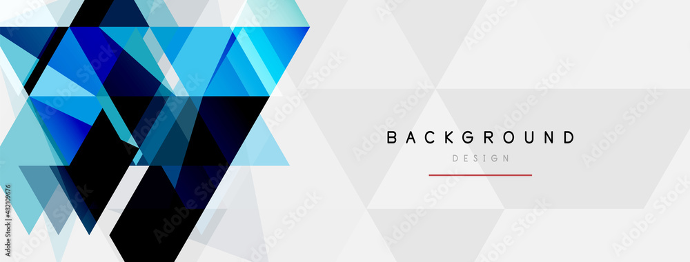 Mosaic triangles geometric background. Techno or business concept, pattern for wallpaper, banner, background, landing page Mosaic triangles geometric background. Techno or business concept, pattern for wallpaper, banner, background, landing page