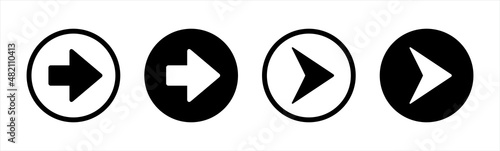 Free Download Right arrow icon. Simple Arrows vector collection. - GFXLoad