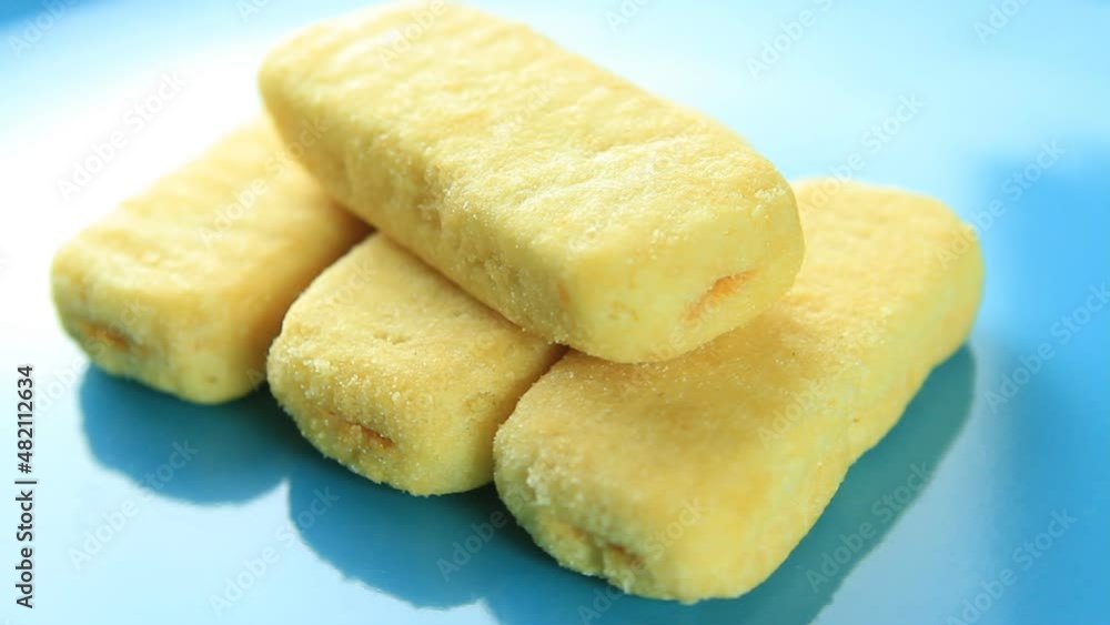 Close up rice crackers in plate, in studio Chiangmai Thailand. Close up rice crackers in plate, in studio Chiangmai Thailand.