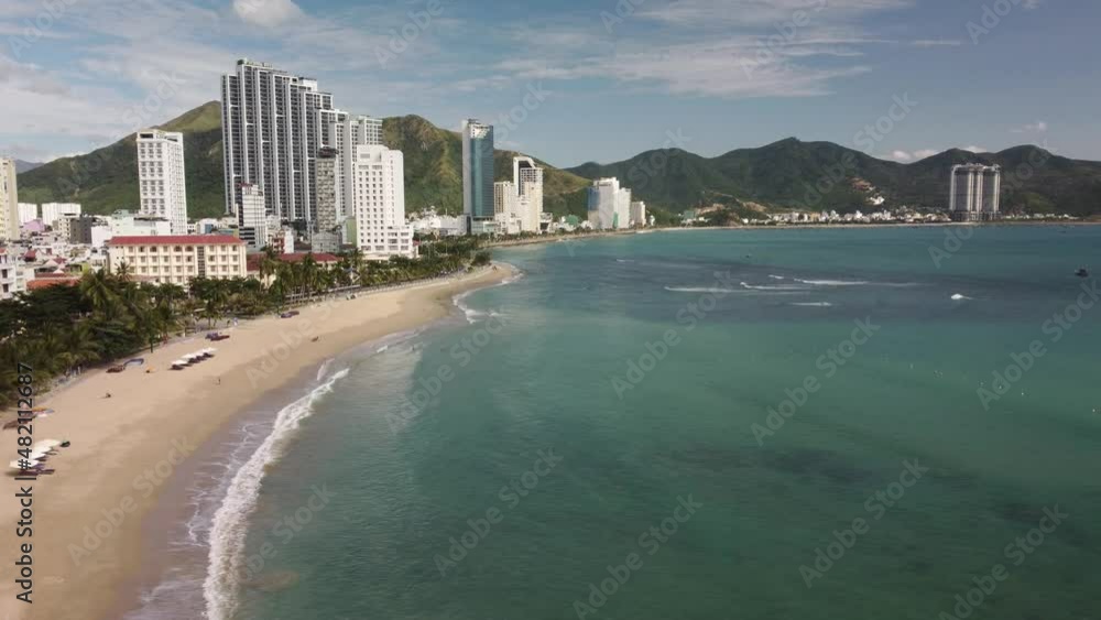 Awesome aerial view of Nha Trang coastline, Vietnam Awesome aerial view of Nha Trang coastline, Vietnam