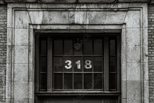 old door with windows