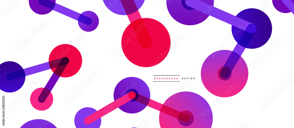 Line points connections geometric abstract background. Circles connected by lines. Trendy techno business template for wallpaper, banner, background or landing Line points connections geometric abstract background. Circles connected by lines. Trendy techno business template for wallpaper, banner, background or landing
