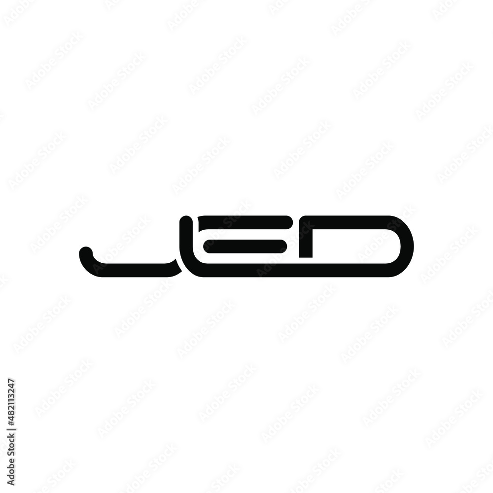 JED Letter Initial Logo Design Template Vector Illustration JED Letter Initial Logo Design Template Vector Illustration