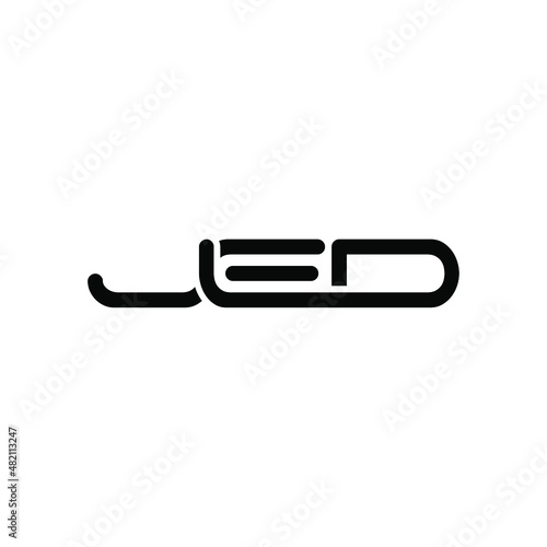 JED Letter Initial Logo Design Template Vector Illustration