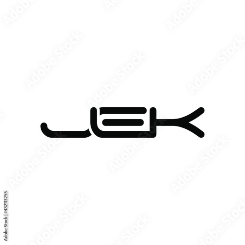 JEK Letter Initial Logo Design Template Vector Illustration