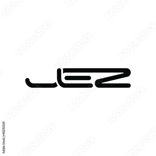 JEZ Letter Initial Logo Design Template Vector Illustration