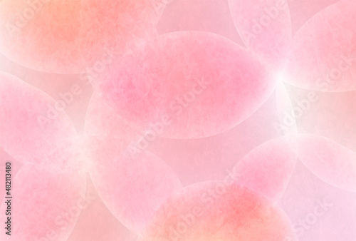 春　水彩　和紙　背景