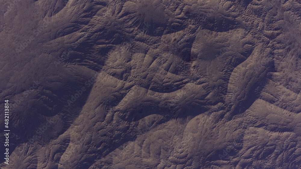 Fototapeta premium 3d render of abstract planet surface with high detailed relief