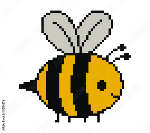 bee pixel art.
