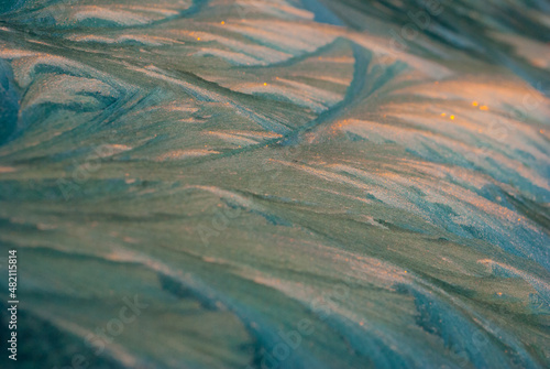 Slika na platnu frostwork on car window