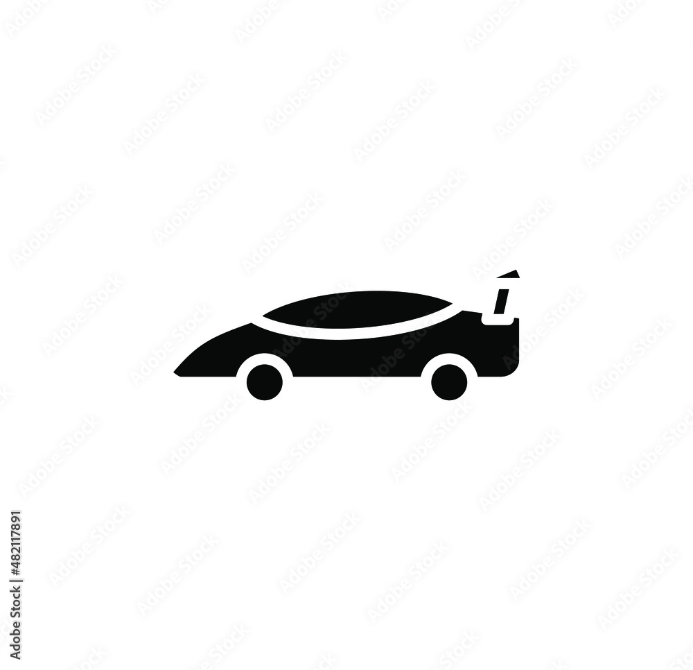 Car, Automobile, Transportation Solid Icon, Vector, Illustration, Logo Template. Suitable For Many Purposes.