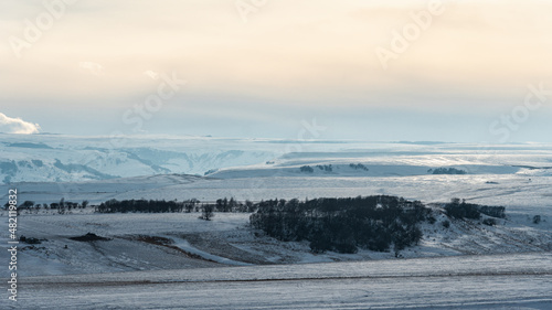 Winter landscape in the mountains