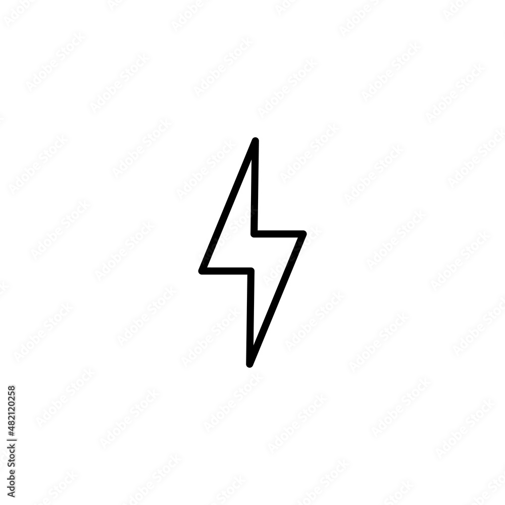 Lightning icon. electric sign and symbol. power icon. energy sign Lightning icon. electric sign and symbol. power icon. energy sign