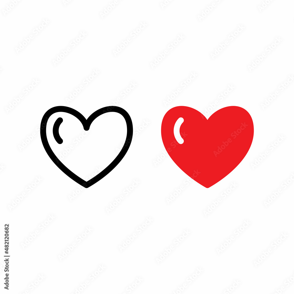 Heart Icon Design Vector Logo Template Illustration Sign And Symbol