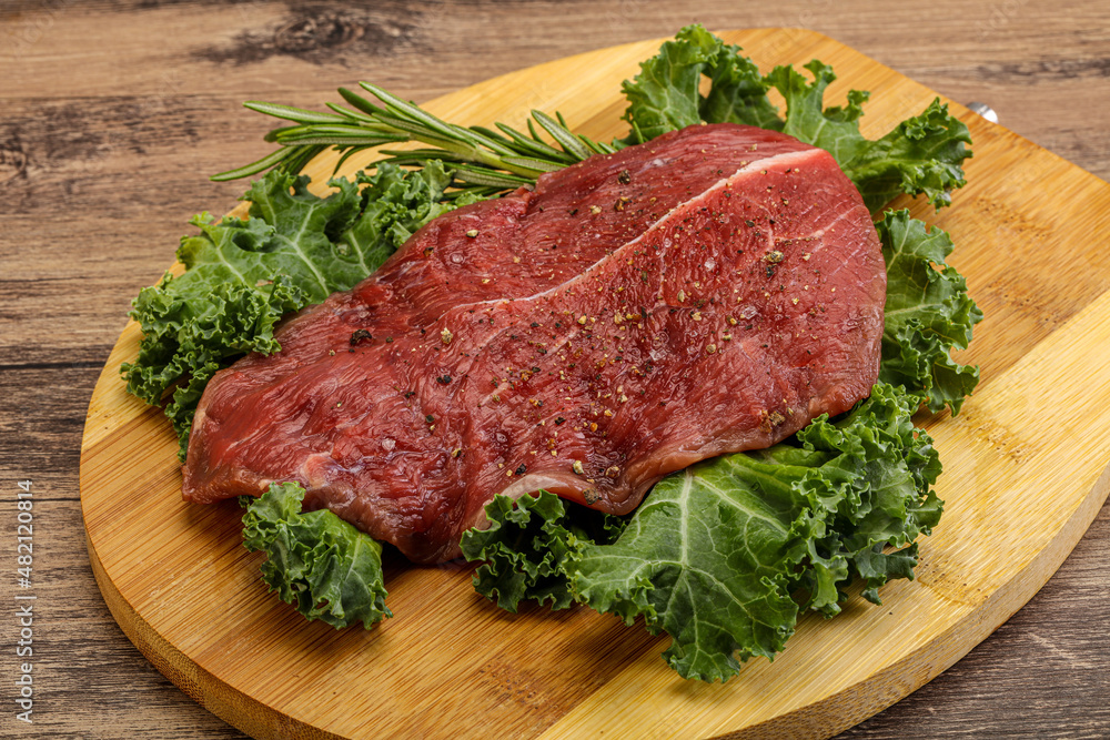 Raw beef steak for grill