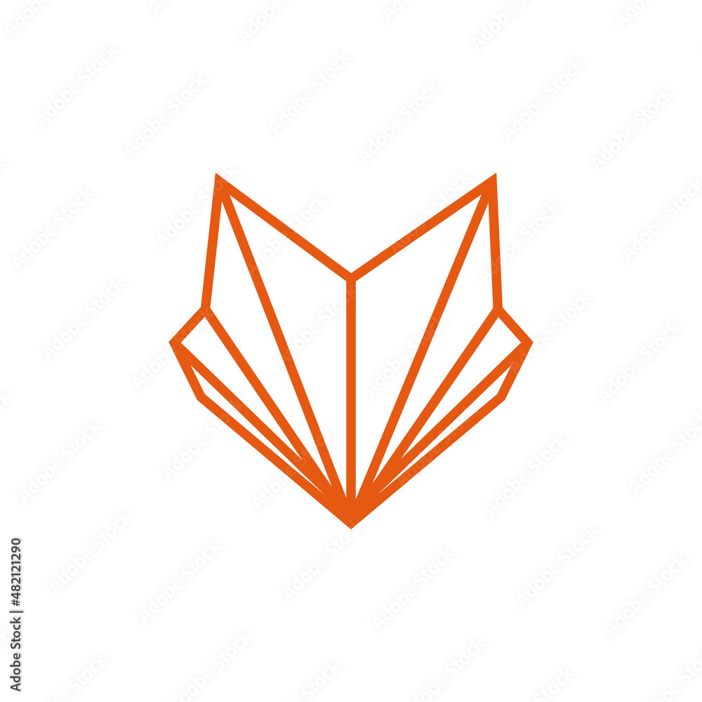 Fox line Vector Symbol fox Sign or Logo Template. creative fox Animal Face Modern Simple Design Concept Fox line Vector Symbol fox Sign or Logo Template. creative fox Animal Face Modern Simple Design Concept