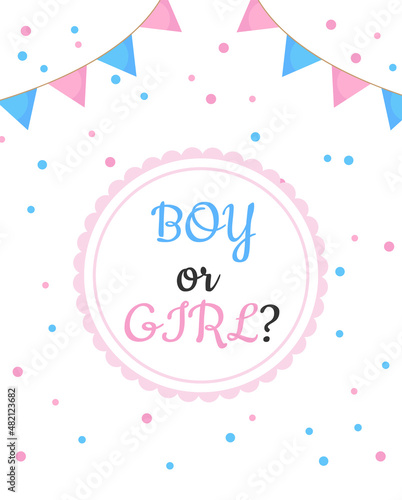 Party invitation, boy or girl